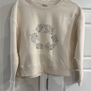 Pact Cream Recycling Sweatshirt Medium Preowned